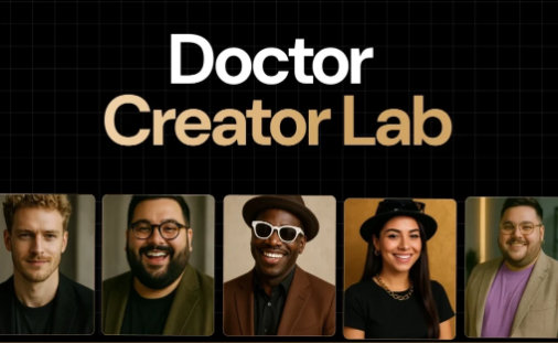Chamada para ação para conhecer o Doctor Creator Lab
