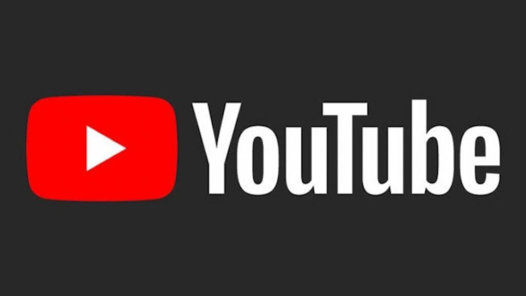 Logo do YouTube em fundo escuro