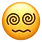 Emoji de rosto tonto com olhos em espiral